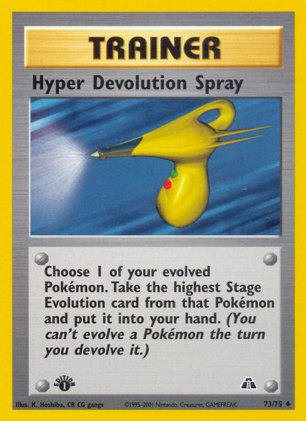 Pokemon | Hyper Devolution Spray (73/75) [Neo Discovery 1st Edition] | The Nerd Merchant