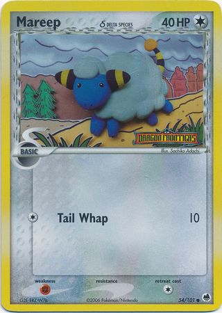 Pokemon | Mareep (54/101) (Delta Species) (Stamped) [EX: Dragon Frontiers] | The Nerd Merchant