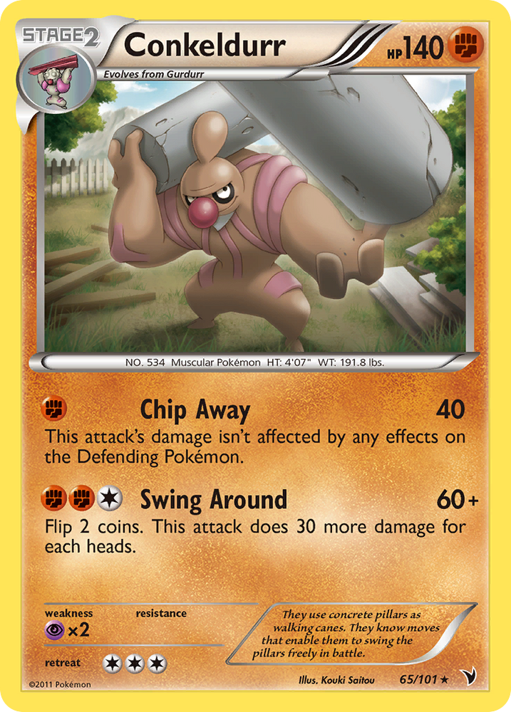 Pokemon | Conkeldurr (65/101) [Black & White: Noble Victories] | The Nerd Merchant