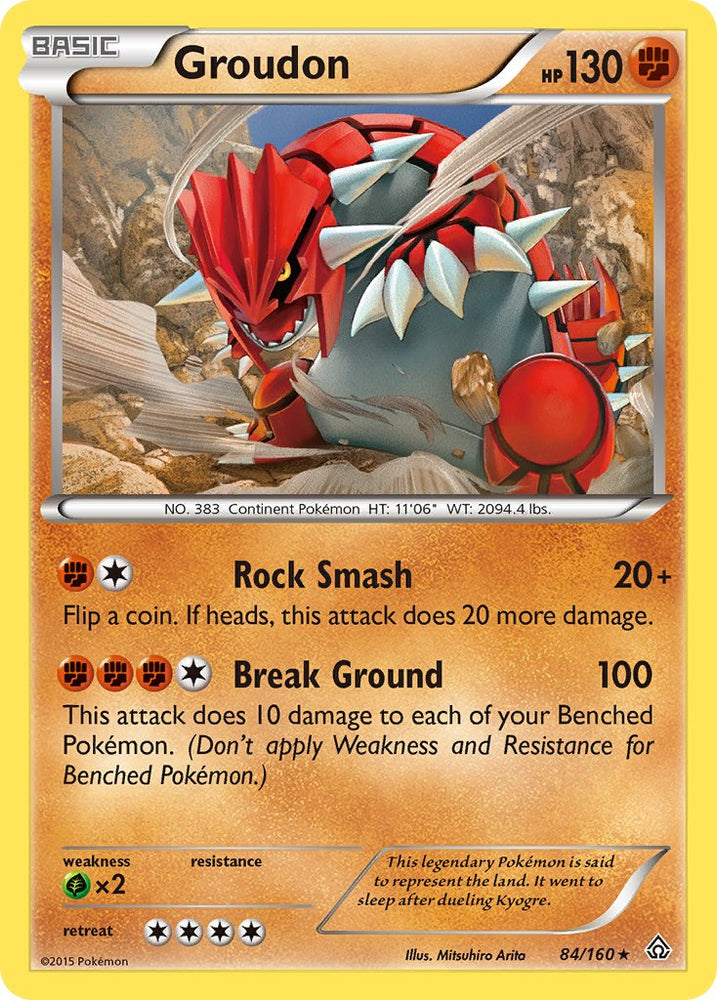 Pokemon | Groudon (84/160) (Theme Deck Exclusive) [XY: Primal Clash] | The Nerd Merchant