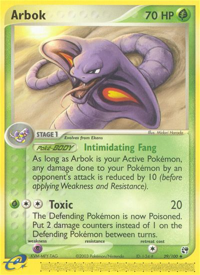Pokemon | Arbok (29/100) [EX: Sandstorm] | The Nerd Merchant