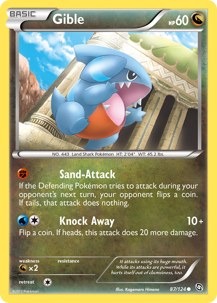 Pokemon | Gible (87/124) [Black & White: Dragons Exalted] | The Nerd Merchant