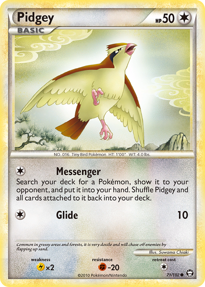 Pokemon | Pidgey (71/102) [HeartGold & SoulSilver: Triumphant] | The Nerd Merchant
