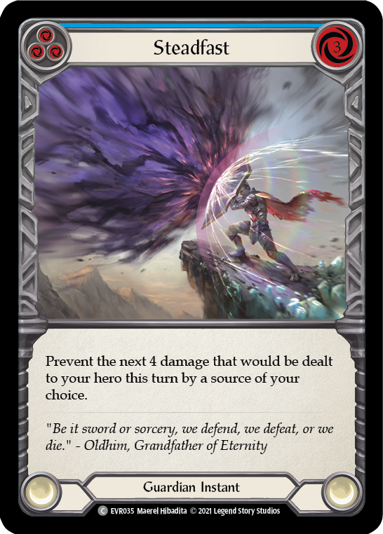 Flesh and Blood TCG | Steadfast (Blue) [EVR035] (Everfest)  1st Edition Normal | The Nerd Merchant