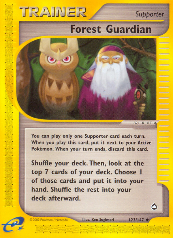 Pokemon | Forest Guardian (123/147) [Aquapolis] | The Nerd Merchant