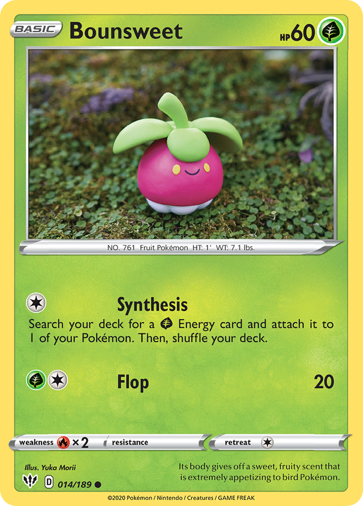 Pokemon | Bounsweet (014/189) [Sword & Shield: Darkness Ablaze] | The Nerd Merchant