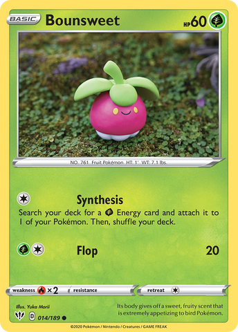 Pokemon | Bounsweet (014/189) [Sword & Shield: Darkness Ablaze] | The Nerd Merchant
