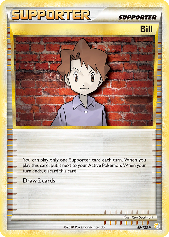 Pokemon | Bill (89/123) [HeartGold & SoulSilver: Base Set] | The Nerd Merchant