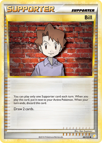 Pokemon | Bill (89/123) [HeartGold & SoulSilver: Base Set] | The Nerd Merchant