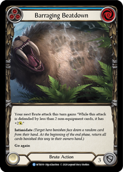 Flesh and Blood TCG | Barraging Beatdown (Blue) [U-WTR019] (Welcome to Rathe Unlimited)  Unlimited Normal | The Nerd Merchant