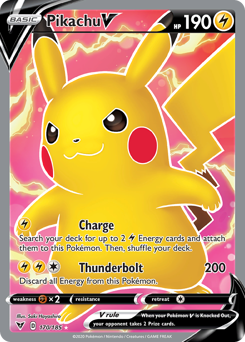 Pokemon | Pikachu V (170/185) [Sword & Shield: Vivid Voltage] | The Nerd Merchant