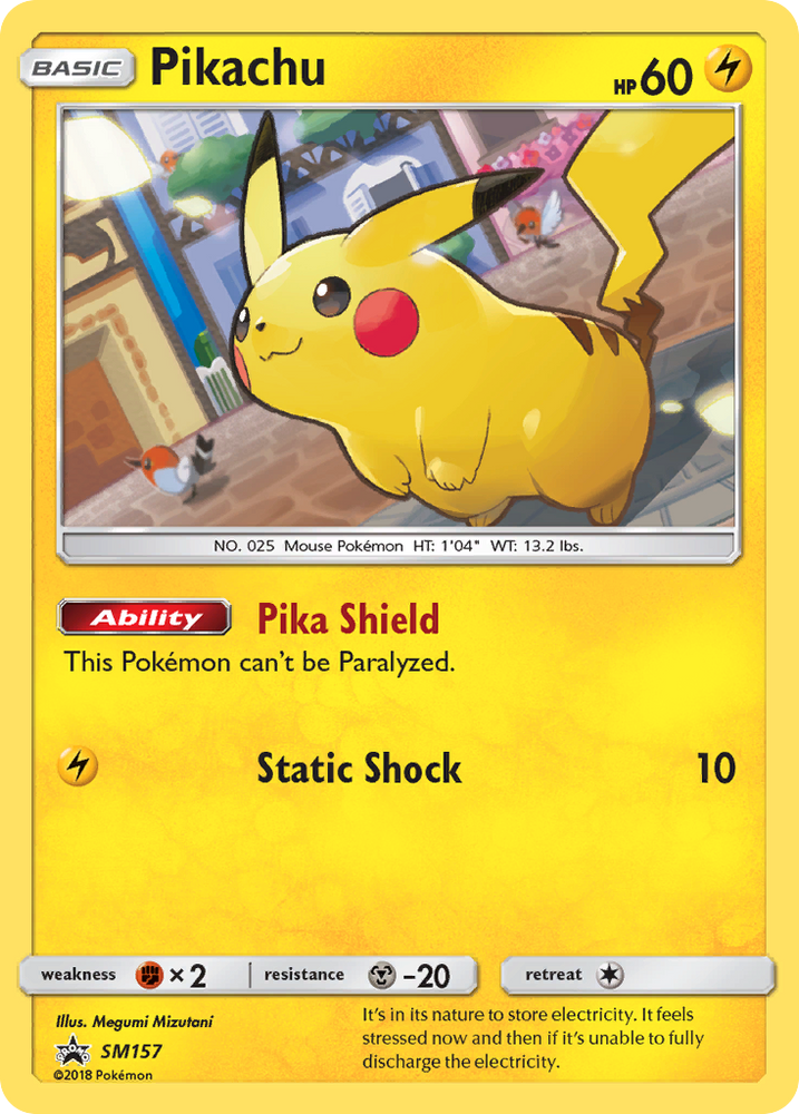 Pokemon | Pikachu (SM157) [Sun & Moon: Black Star Promos] | The Nerd Merchant