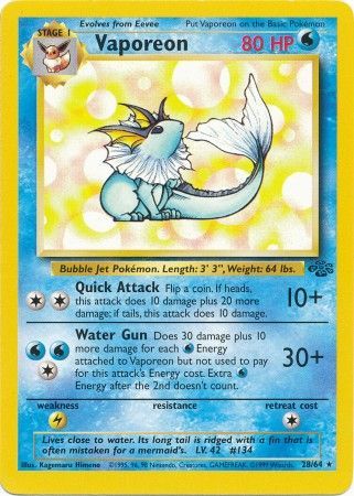Pokemon | Vaporeon (28/64) [Jungle Unlimited] | The Nerd Merchant