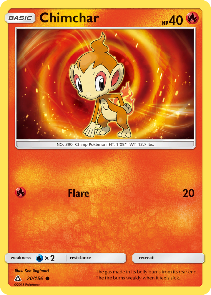 Pokemon | Chimchar (20/156) [Sun & Moon: Ultra Prism] | The Nerd Merchant