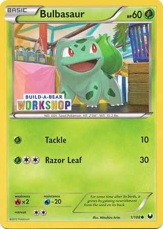 Pokemon | Bulbasaur (1/108) (Build A Bear Workshop Exclusive) [Black & White: Dark Explorers] | The Nerd Merchant