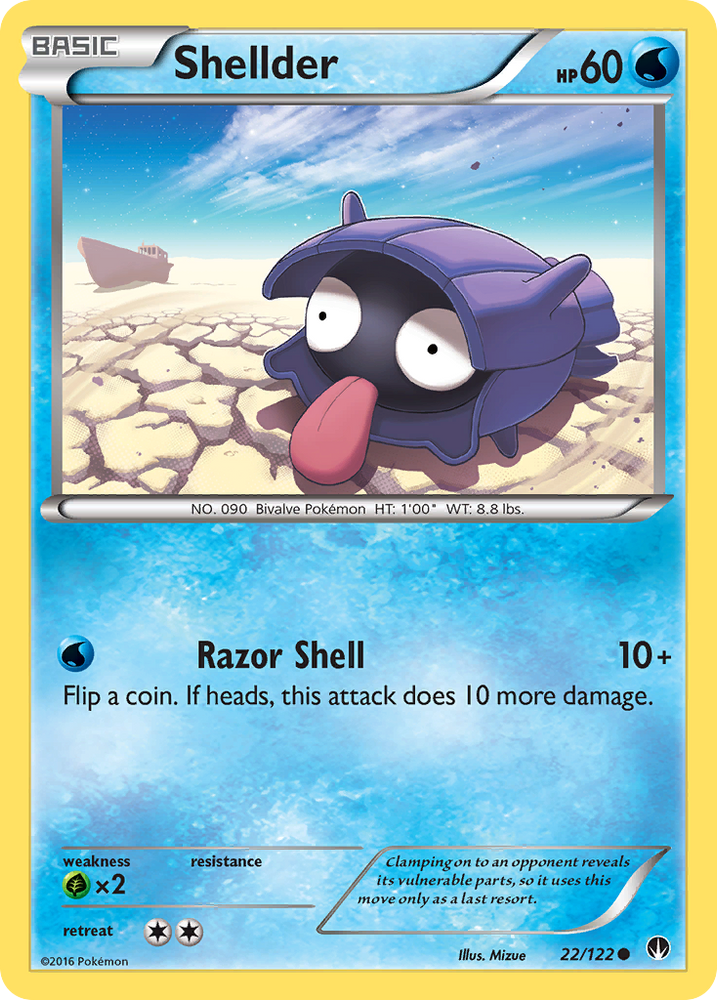 Pokemon | Shellder (22/122) [XY: BREAKpoint] | The Nerd Merchant