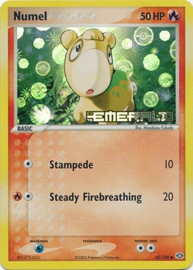 Pokemon | Numel (58/106) (Stamped) [EX: Emerald] | The Nerd Merchant