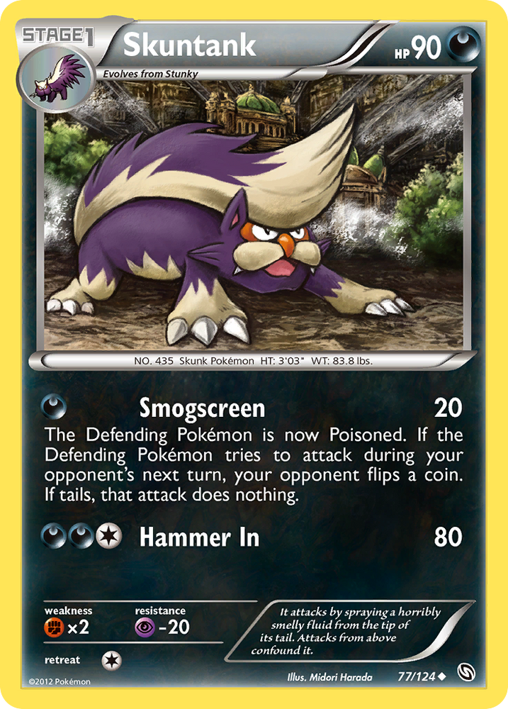 Pokemon | Skuntank (77/124) [Black & White: Dragons Exalted] | The Nerd Merchant