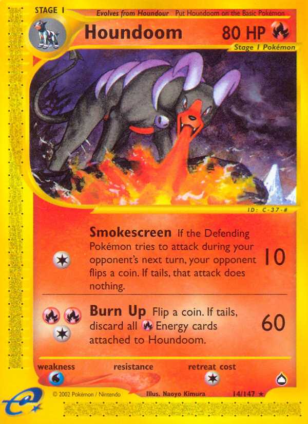 Pokemon | Houndoom (14/147) [Aquapolis] | The Nerd Merchant