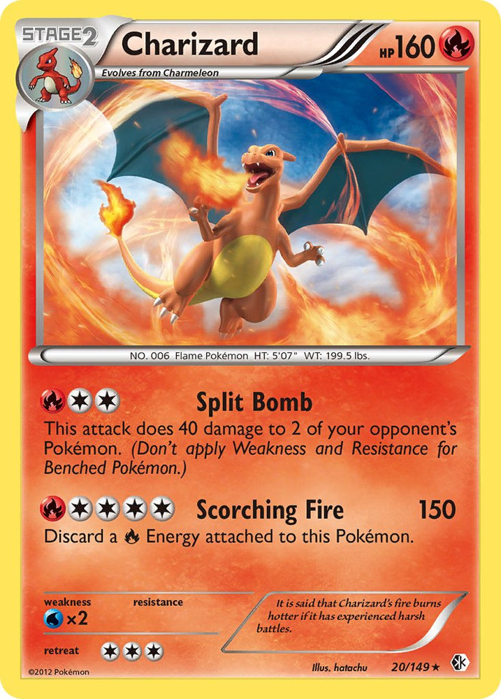 Pokemon | Charizard (20/149) (Cosmos Holo) (Blister Exclusive) [Black & White: Boundaries Crossed] | The Nerd Merchant