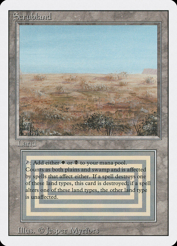Magic | Scrubland [Revised Edition] | The Nerd Merchant