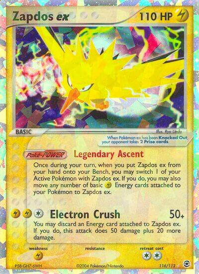 Pokemon | Zapdos ex (116/112) [EX: FireRed & LeafGreen] | The Nerd Merchant