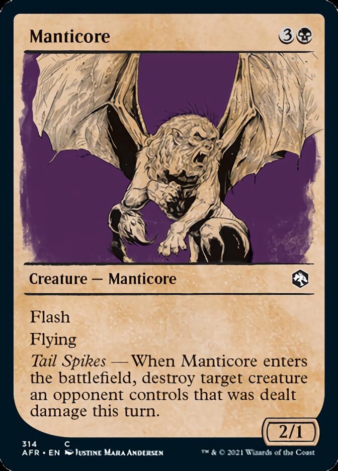 Magic | Manticore (Showcase) [Dungeons & Dragons: Adventures in the Forgotten Realms] | The Nerd Merchant