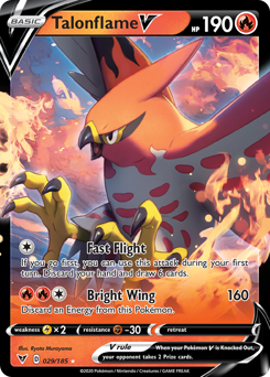Pokemon | Talonflame V (029/185) [Sword & Shield: Vivid Voltage] | The Nerd Merchant