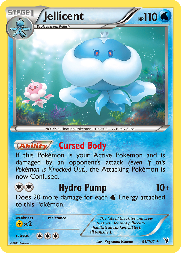 Pokemon | Jellicent (31/101) [Black & White: Noble Victories] | The Nerd Merchant