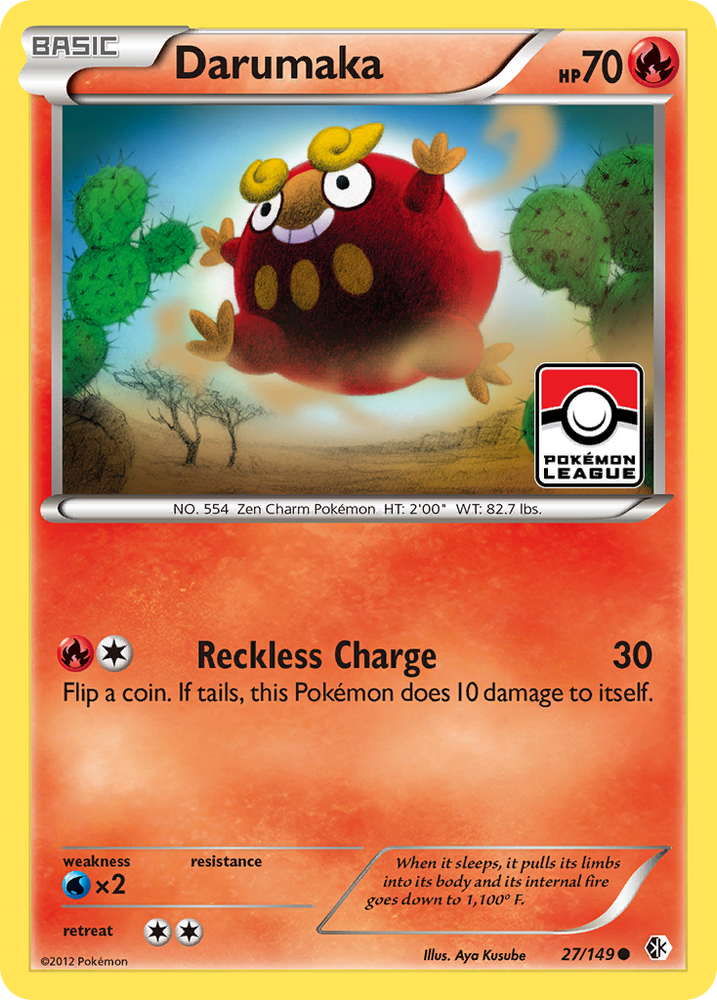 Pokemon | Darumaka (27/149) [Black & White: Boundaries Crossed] | The Nerd Merchant