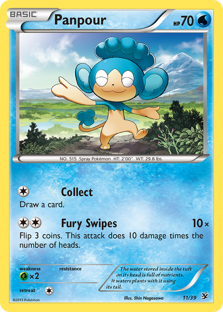 Pokemon| Panpour (11/39) [XY: Kalos Starter Set] | The Nerd Merchant