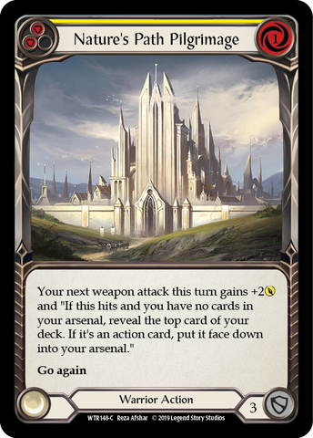 Flesh and Blood TCG | Nature's Path Pilgrimage (Yellow) [WTR148-C] (Welcome to Rathe)  Alpha Print Normal | The Nerd Merchant