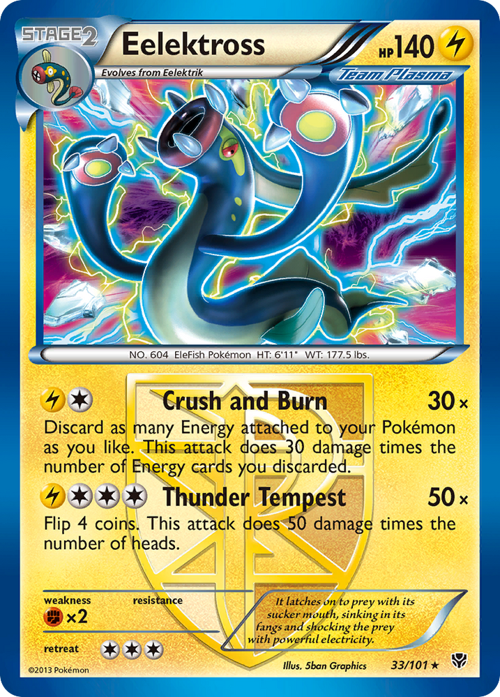 Pokemon | Eelektross (33/101) [Black & White: Plasma Blast] | The Nerd Merchant