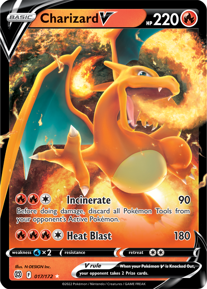 Pokemon | Charizard V (017/172) [Sword & Shield: Brilliant Stars] | The Nerd Merchant