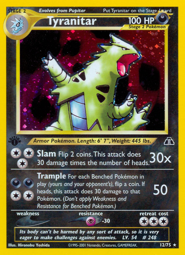 Pokemon | Tyranitar (12/75) [Neo Discovery 1st Edition] | The Nerd Merchant
