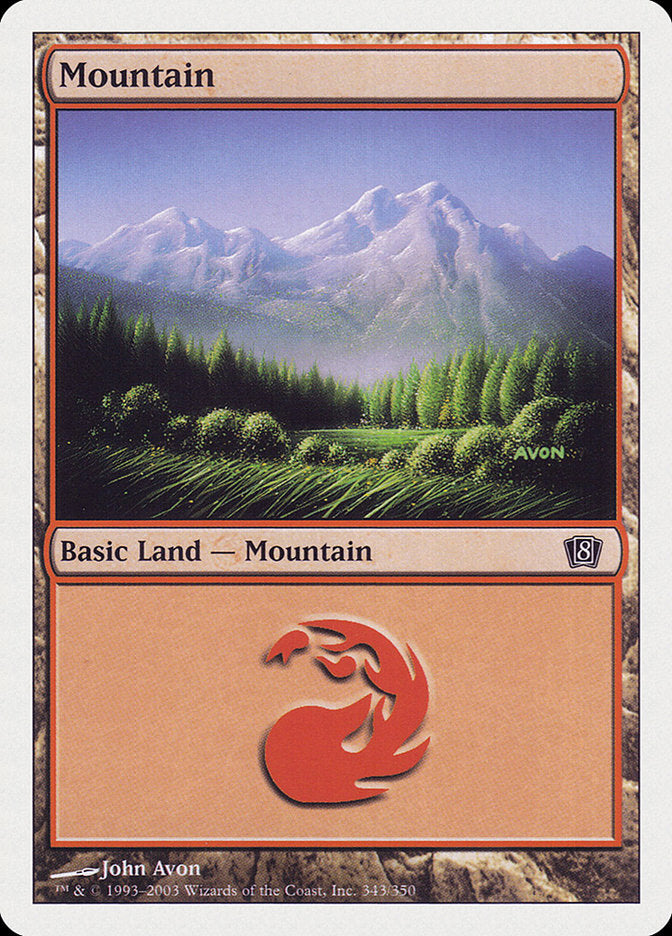 Magic | Mountain (343) [Eighth Edition] | The Nerd Merchant