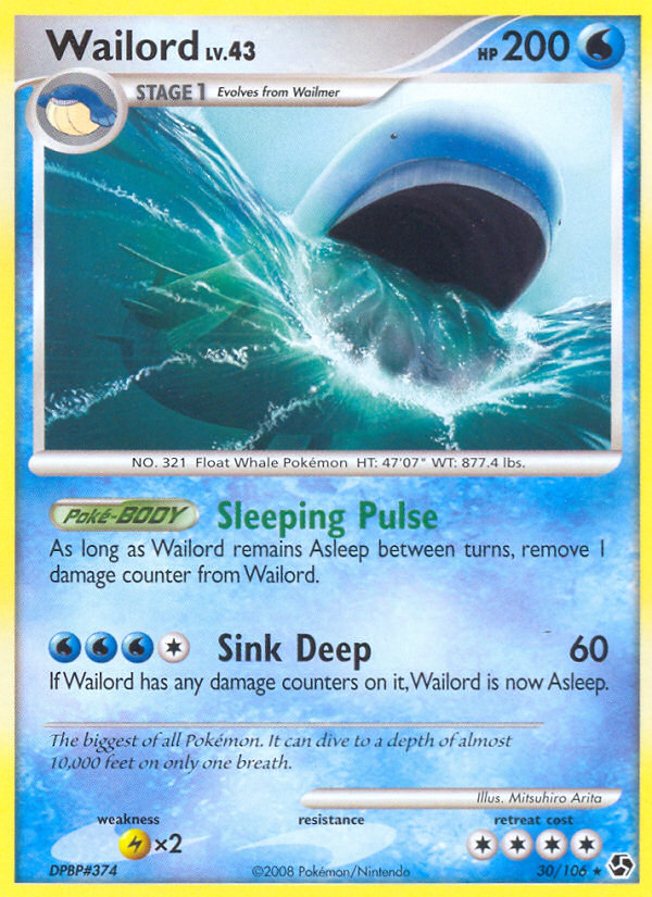 Pokemon | Wailord (30/106) [Diamond & Pearl: Great Encounters] | The Nerd Merchant