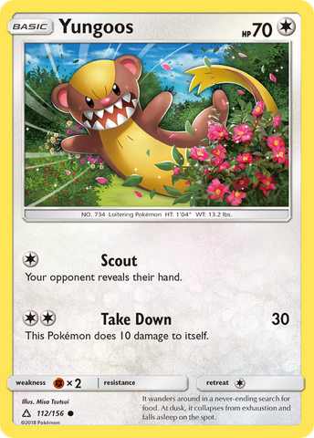 Pokemon | Yungoos (112/156) [Sun & Moon: Ultra Prism] | The Nerd Merchant