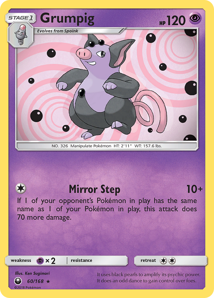 Pokemon | Grumpig (60/168) [Sun & Moon: Celestial Storm] | The Nerd Merchant