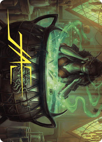 Magic | Agatha's Soul Cauldron Art Card (Gold-Stamped Signature) [Wilds of Eldraine Art Series] | The Nerd Merchant