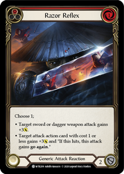 Flesh and Blood TCG | Razor Reflex (Red) [U-WTR209] (Welcome to Rathe Unlimited)  Unlimited Rainbow Foil | The Nerd Merchant