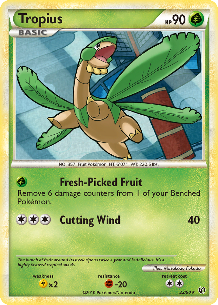 Pokemon | Tropius (22/90) [HeartGold & SoulSilver: Undaunted] | The Nerd Merchant