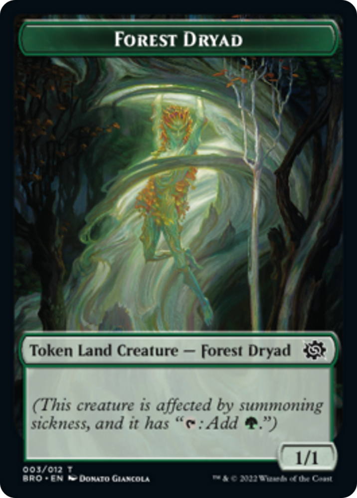 Magic | Forest Dryad Token [The Brothers' War Tokens] | The Nerd Merchant