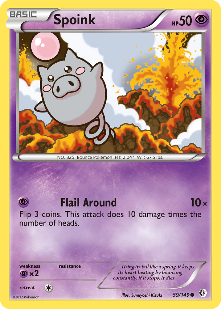 Pokemon | Spoink (59/149) [Black & White: Boundaries Crossed] | The Nerd Merchant