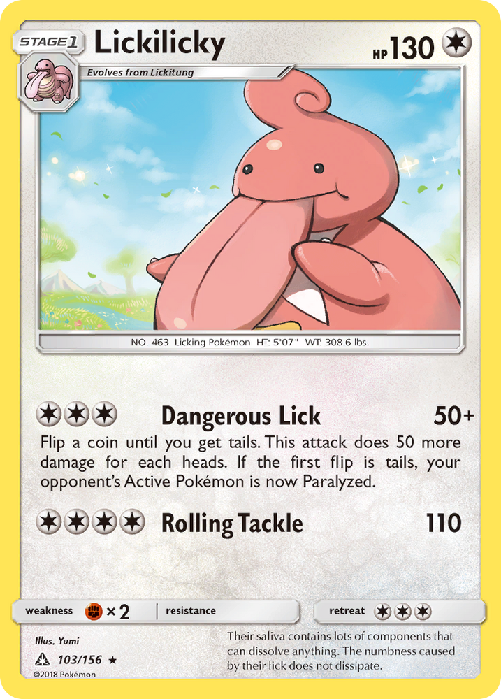 Pokemon | Lickilicky (103/156) [Sun & Moon: Ultra Prism] | The Nerd Merchant