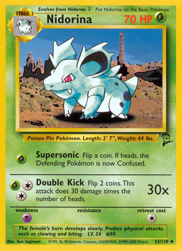 Pokemon | Nidorina (53/130) [Base Set 2] | The Nerd Merchant