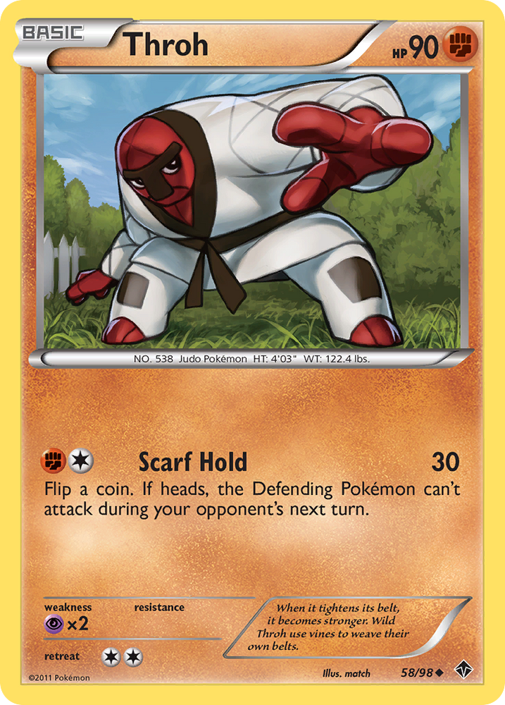 Pokemon | Throh (58/98) [Black & White: Emerging Powers] | The Nerd Merchant