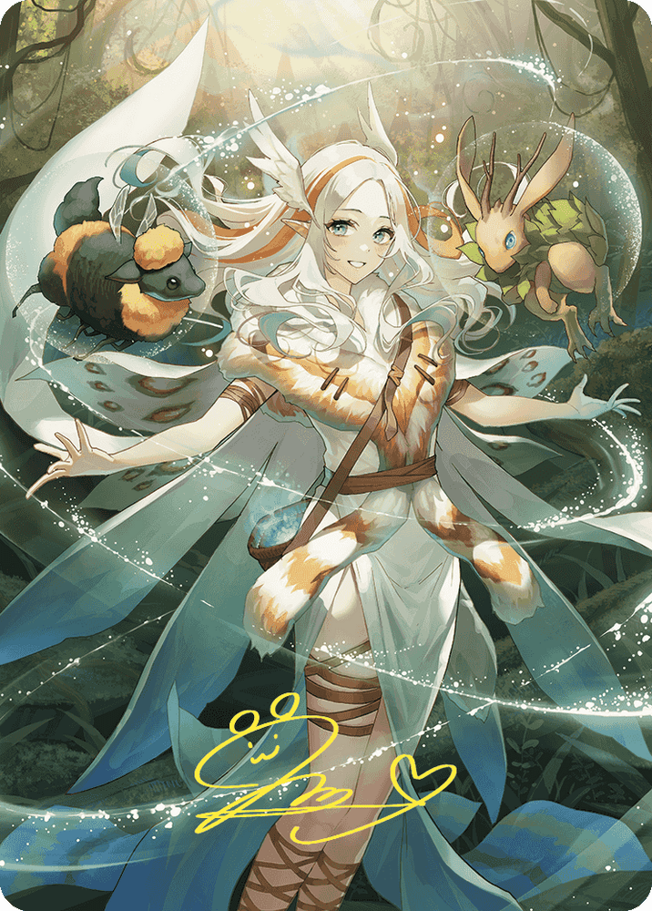 Magic | Greater Auramancy Anime Art Card (Gold-Stamped Signature) [Wilds of Eldraine Art Series] | The Nerd Merchant