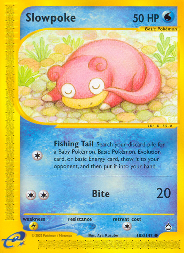 Pokemon | Slowpoke (108/147) [Aquapolis] | The Nerd Merchant