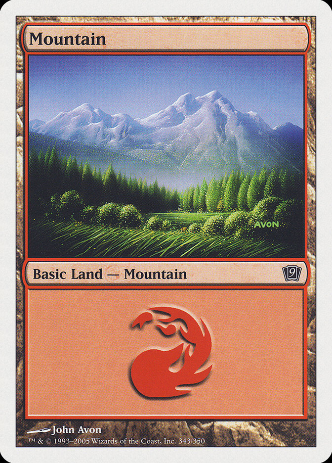 Magic | Mountain (343) [Ninth Edition] | The Nerd Merchant